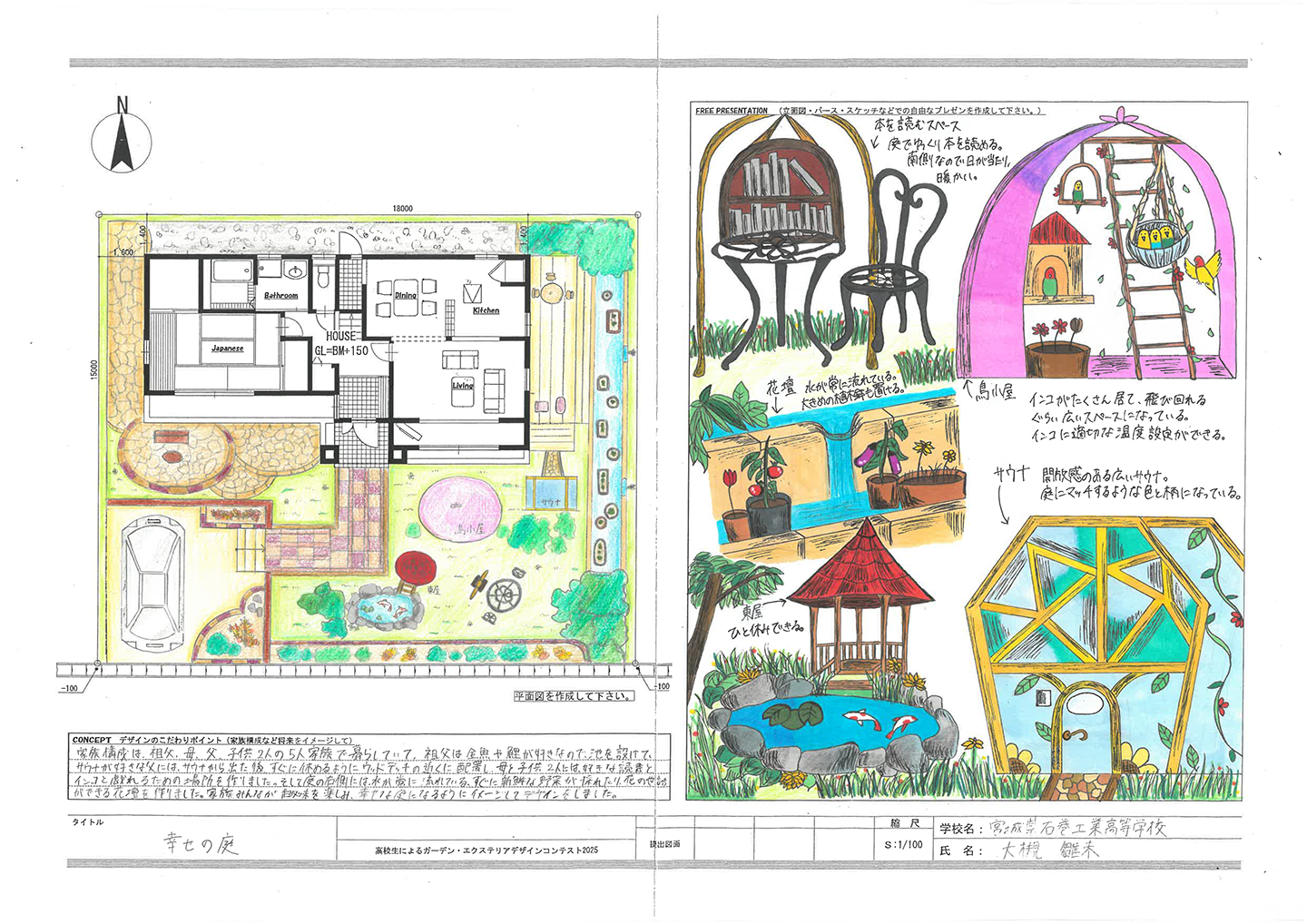 二次審査通過作品：幸せの庭