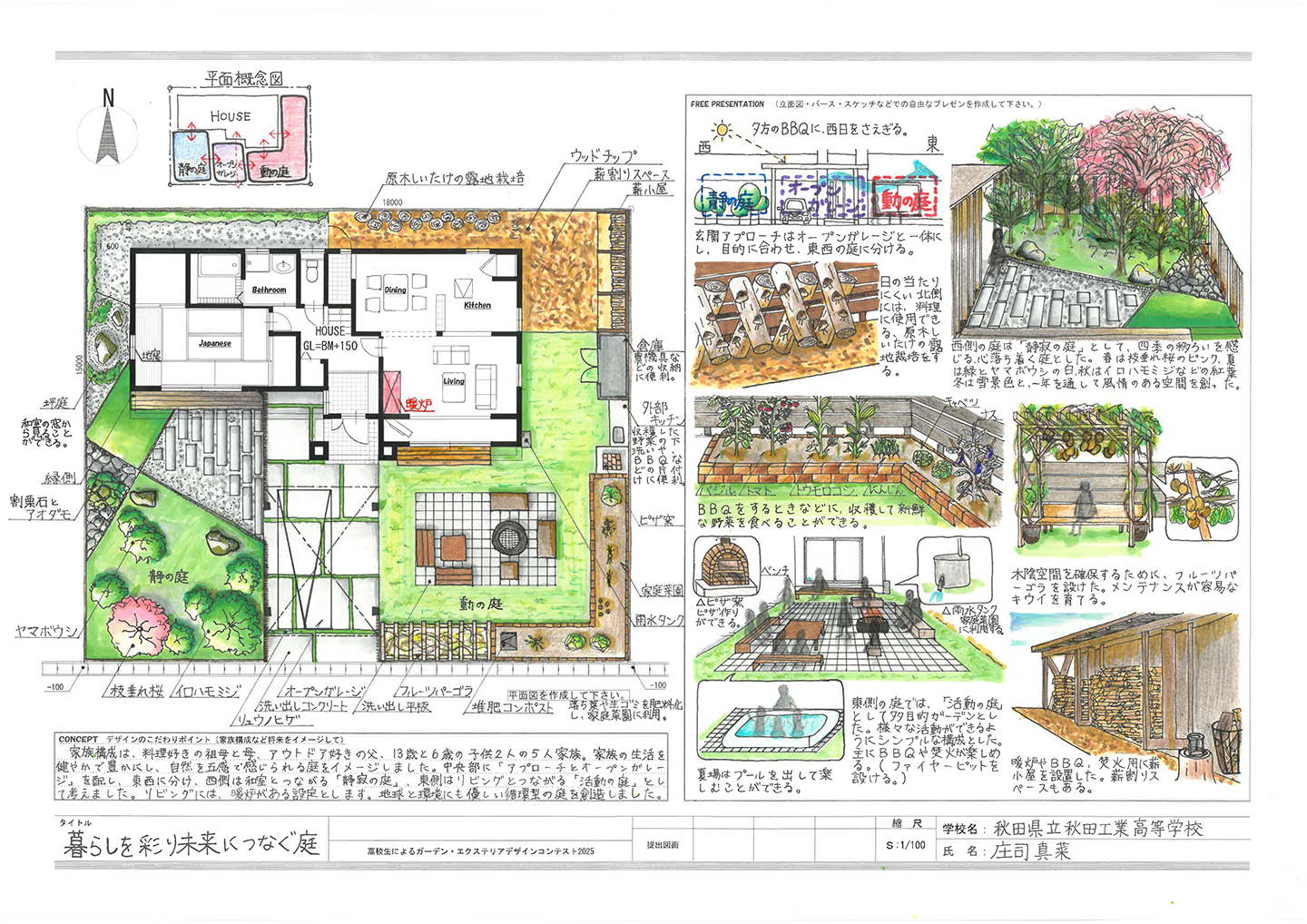 最優秀賞作品：暮らしを彩り未来につなぐ庭